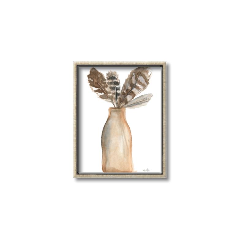 Picture of Feathers in a Vase II _GroupedProduct_Rectangle_Portrait_Canvas_Framed_
