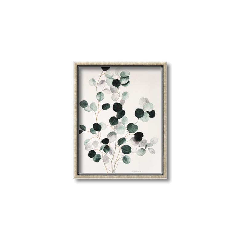 Picture of Watercolor Leaves II _GroupedProduct_Rectangle_Portrait_Canvas_Framed_