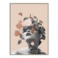 Picture of Floral Face _GroupedProduct_Rectangle_Portrait_Canvas_Framed_