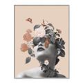 Picture of Floral Face _GroupedProduct_Rectangle_Portrait_Canvas_Framed_