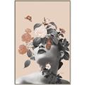 Picture of Floral Face _GroupedProduct_Rectangle_Portrait_Canvas_Framed_