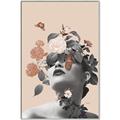 Picture of Floral Face _GroupedProduct_Rectangle_Portrait_Canvas_Framed_