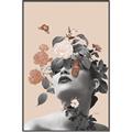 Picture of Floral Face _GroupedProduct_Rectangle_Portrait_Canvas_Framed_