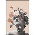 Picture of Floral Face _GroupedProduct_Rectangle_Portrait_Canvas_Framed_