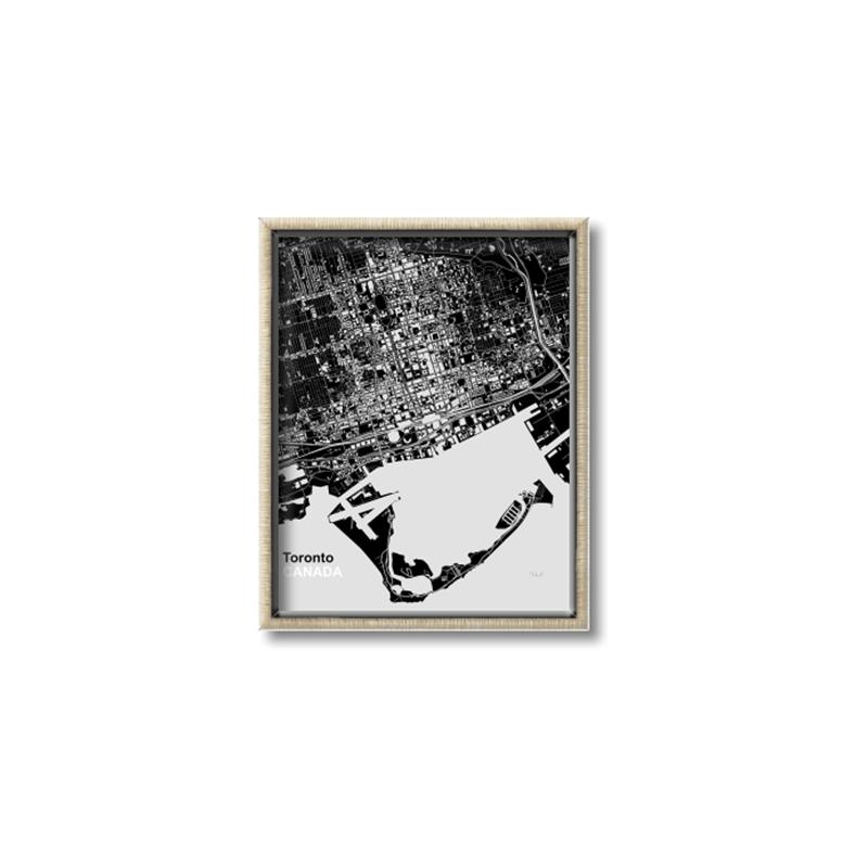 Picture of Toronto B& W _GroupedProduct_Rectangle_Portrait_Canvas_Framed_
