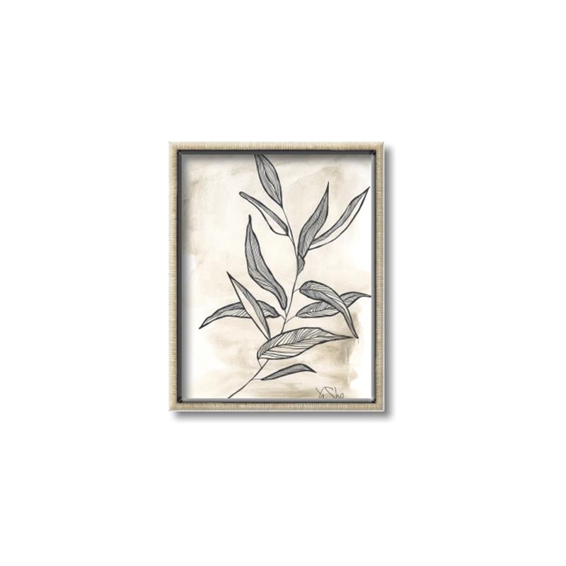 Picture of Antiqued Leaves I _GroupedProduct_Rectangle_Portrait_Canvas_Framed_