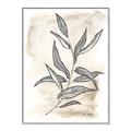 Picture of Antiqued Leaves I _GroupedProduct_Rectangle_Portrait_Canvas_Framed_