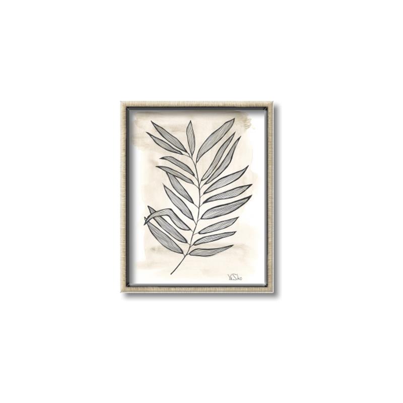 Picture of Antiqued Leaves II _GroupedProduct_Rectangle_Portrait_Canvas_Framed_