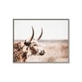 Picture of Annie, the Spotted Cow III _GroupedProduct_Rectangle_Landscape_Photography _GroupedProduct_Rectangle_Landscape_Canvas_Framed_