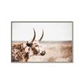 Picture of Annie, the Spotted Cow III _GroupedProduct_Rectangle_Landscape_Photography _GroupedProduct_Rectangle_Landscape_Canvas_Framed_