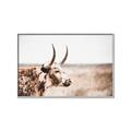 Picture of Annie, the Spotted Cow III _GroupedProduct_Rectangle_Landscape_Photography _GroupedProduct_Rectangle_Landscape_Canvas_Framed_