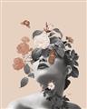 Picture of Floral Face _GroupedProduct_Rectangle_Portrait_Unframed_Print_Only_