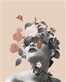 Picture of Floral Face _GroupedProduct_Rectangle_Portrait_Unframed_Print_Only_