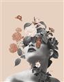 Picture of Floral Face _GroupedProduct_Rectangle_Portrait_Unframed_Print_Only_