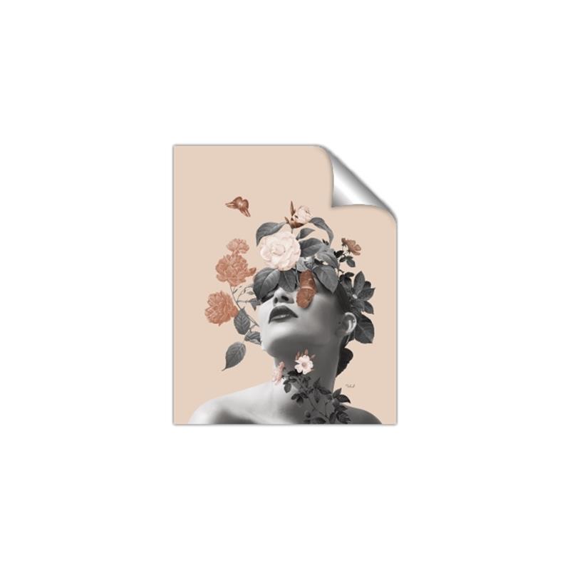 Picture of Floral Face _GroupedProduct_Rectangle_Portrait_Unframed_Print_Only_
