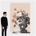 Picture of Floral Face _GroupedProduct_Rectangle_Portrait_Canvas_