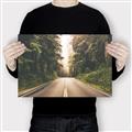 Picture of Foggy Straight Redwood Highway _GroupedProduct_Rectangle_Landscape_Photography _GroupedProduct_Rectangle_Landscape_Canvas_