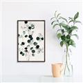 Picture of Watercolor Leaves II _GroupedProduct_Rectangle_Portrait_Canvas_Framed_
