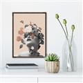 Picture of Floral Face _GroupedProduct_Rectangle_Portrait_Canvas_Framed_