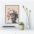 Picture of Floral Face _GroupedProduct_Rectangle_Portrait_Canvas_Framed_