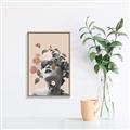 Picture of Floral Face _GroupedProduct_Rectangle_Portrait_Canvas_Framed_