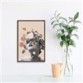Picture of Floral Face _GroupedProduct_Rectangle_Portrait_Canvas_Framed_