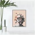 Picture of Floral Face _GroupedProduct_Rectangle_Portrait_Canvas_Framed_