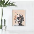 Picture of Floral Face _GroupedProduct_Rectangle_Portrait_Canvas_Framed_