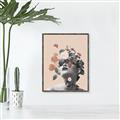 Picture of Floral Face _GroupedProduct_Rectangle_Portrait_Canvas_Framed_