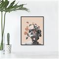 Picture of Floral Face _GroupedProduct_Rectangle_Portrait_Canvas_Framed_