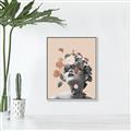 Picture of Floral Face _GroupedProduct_Rectangle_Portrait_Canvas_Framed_