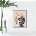 Picture of Floral Face _GroupedProduct_Rectangle_Portrait_Canvas_Framed_