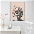 Picture of Floral Face _GroupedProduct_Rectangle_Portrait_Canvas_Framed_