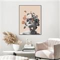 Picture of Floral Face _GroupedProduct_Rectangle_Portrait_Canvas_Framed_
