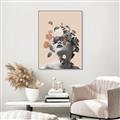Picture of Floral Face _GroupedProduct_Rectangle_Portrait_Canvas_Framed_