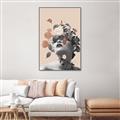 Picture of Floral Face _GroupedProduct_Rectangle_Portrait_Canvas_Framed_