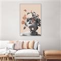 Picture of Floral Face _GroupedProduct_Rectangle_Portrait_Canvas_Framed_