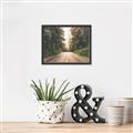 Picture of Foggy Straight Redwood Highway _GroupedProduct_Rectangle_Landscape_Photography _GroupedProduct_Rectangle_Landscape_Canvas_Framed_