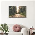 Picture of Foggy Straight Redwood Highway _GroupedProduct_Rectangle_Landscape_Photography _GroupedProduct_Rectangle_Landscape_Canvas_Framed_