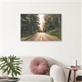Picture of Foggy Straight Redwood Highway _GroupedProduct_Rectangle_Landscape_Photography _GroupedProduct_Rectangle_Landscape_Canvas_Framed_