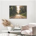 Picture of Foggy Straight Redwood Highway _GroupedProduct_Rectangle_Landscape_Photography _GroupedProduct_Rectangle_Landscape_Canvas_Framed_