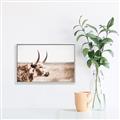Picture of Annie, the Spotted Cow III _GroupedProduct_Rectangle_Landscape_Photography _GroupedProduct_Rectangle_Landscape_Canvas_Framed_