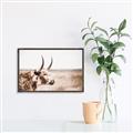 Picture of Annie, the Spotted Cow III _GroupedProduct_Rectangle_Landscape_Photography _GroupedProduct_Rectangle_Landscape_Canvas_Framed_