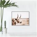 Picture of Annie, the Spotted Cow III _GroupedProduct_Rectangle_Landscape_Photography _GroupedProduct_Rectangle_Landscape_Canvas_Framed_