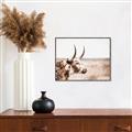 Picture of Annie, the Spotted Cow III _GroupedProduct_Rectangle_Landscape_Photography _GroupedProduct_Rectangle_Landscape_Canvas_Framed_