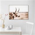 Picture of Annie, the Spotted Cow III _GroupedProduct_Rectangle_Landscape_Photography _GroupedProduct_Rectangle_Landscape_Canvas_Framed_