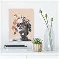 Picture of Floral Face _GroupedProduct_Rectangle_Portrait_Unframed_Print_Only_