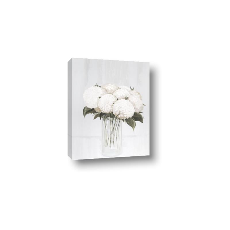 Picture of White Hydrangea I _GroupedProduct_Rectangle_Portrait_Canvas_