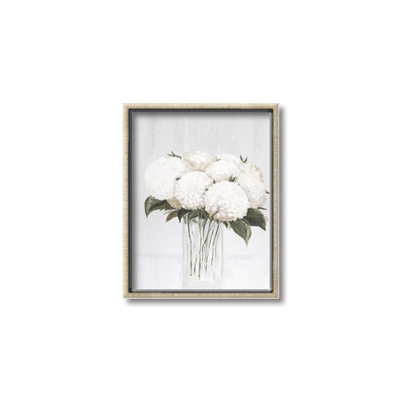 Picture of White Hydrangea I _GroupedProduct_Rectangle_Portrait_Canvas_Framed_