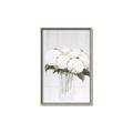 Picture of White Hydrangea I _GroupedProduct_Rectangle_Portrait_Canvas_Framed_